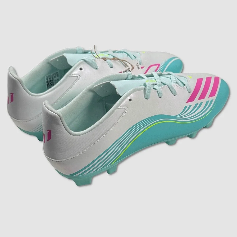 Adidas F50 Messi Club FG/M Cleats  - NEW Mens Size 12 Pearl / Multi  #49830-TOP1